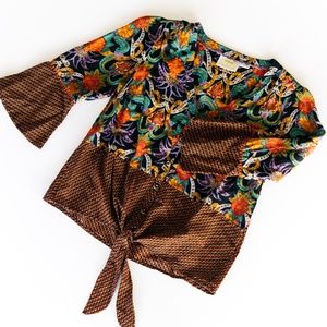 Maeve By Anthropologie Front-Tie Top